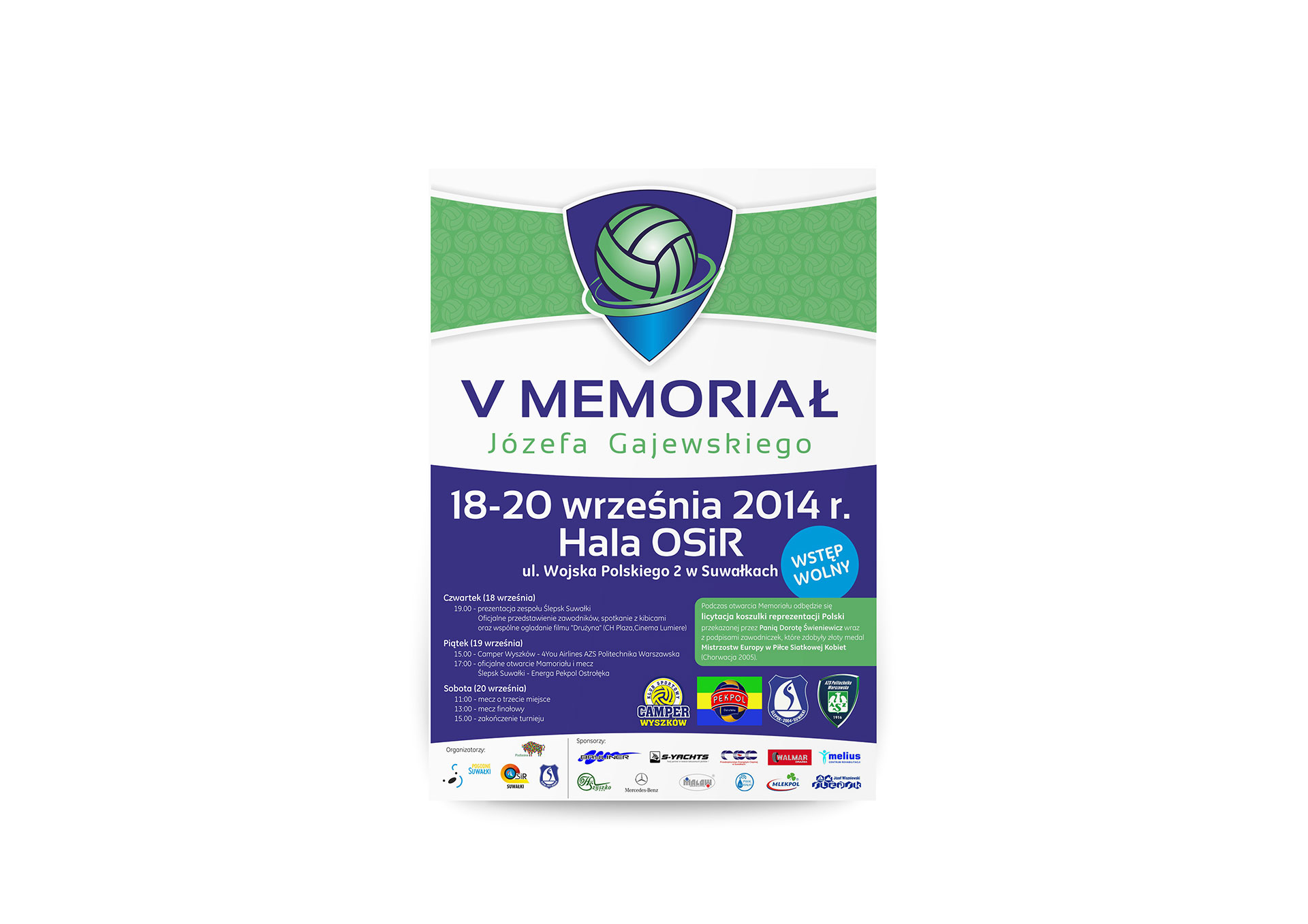 plakat V memoriał józefa gajewskiego