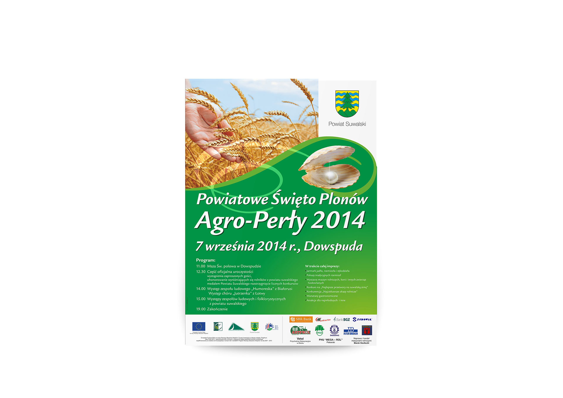 plakat powiatowego święta plonów Agro-Perły 2014