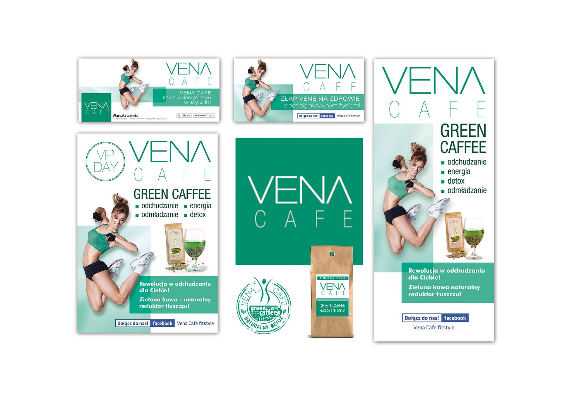 vena banery, ścianki, roll upy, opakowanie, pieczątki